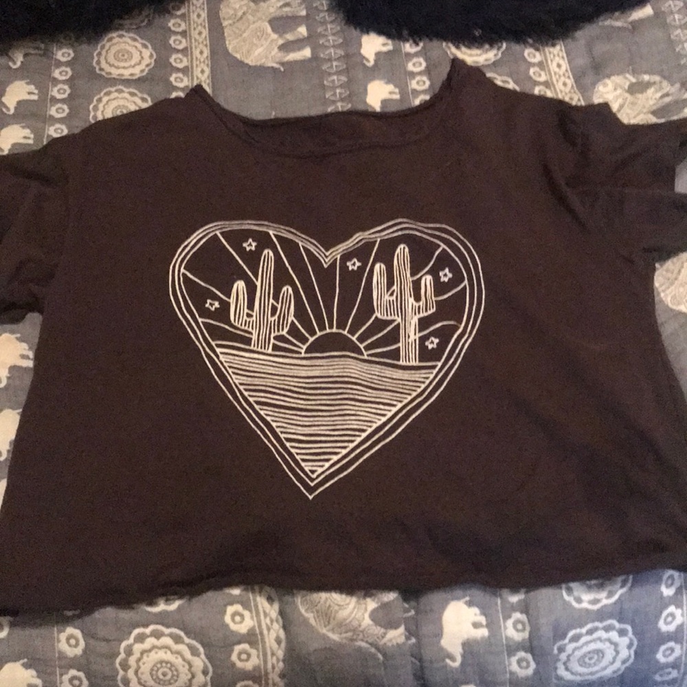 Life clothing co. Crop top cactus size large
